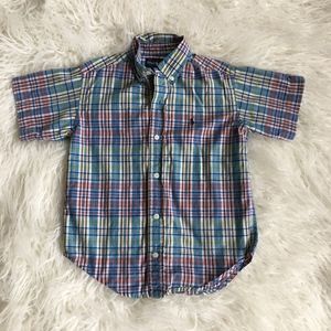 Boy's Ralph Lauren Cotton Madras Shirt